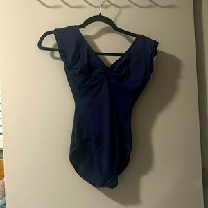 Gaynor Minden Cap Sleeve Leotard - Navy - Small